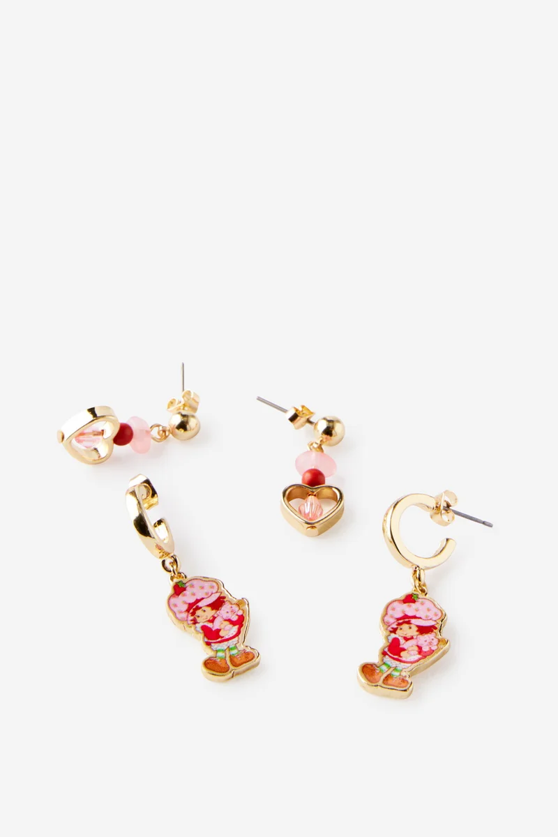 Rubi Strawberry Shortcake 2Pk Mid Earring
